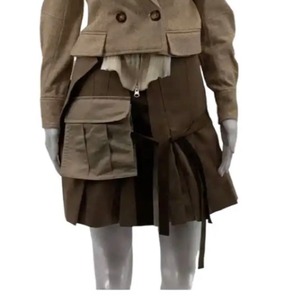 Sacai Deconstructed Pleated Mini Skirt size 1 Screen Worn Power Book II Ghost